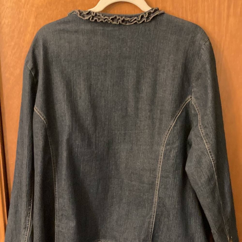 Units brand zip front denim jacket - Picture 5 of 6